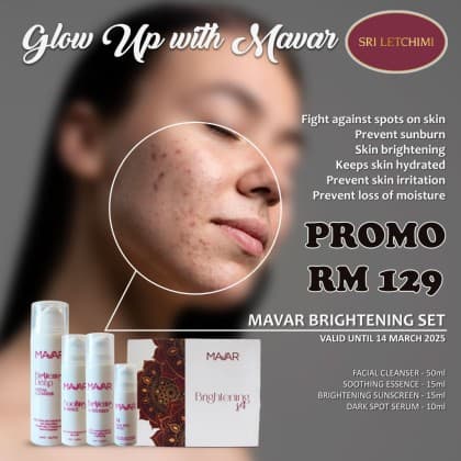 GLOW UP WITH MAVAR PROMO | Mavar Brightening Set | SRI Letchimi | Golden Shine HQ